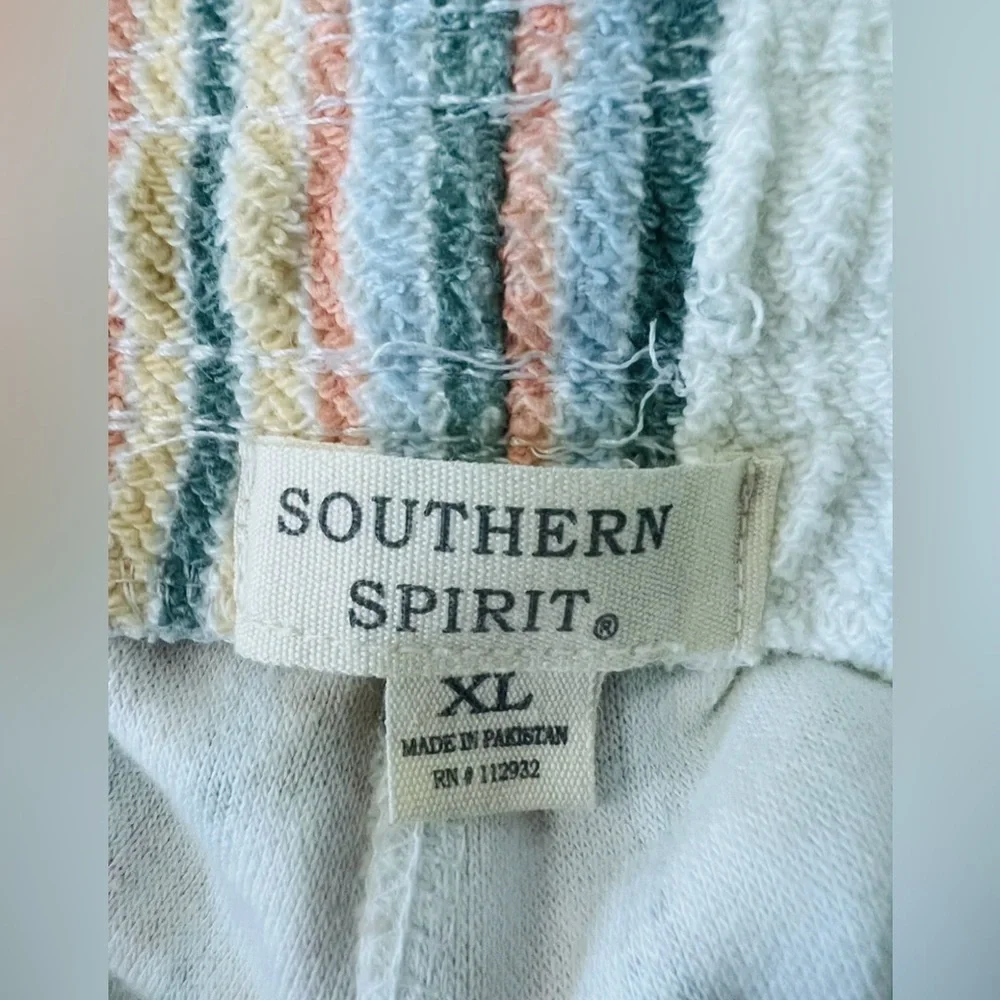 Southern Spirit striped linen blend shorts size‎ XL Women’s